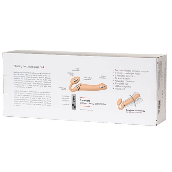Страпон безремневой Vibrating Strap-on-me L