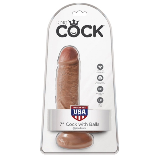 Фаллос King Cock 7&quot; with Balls