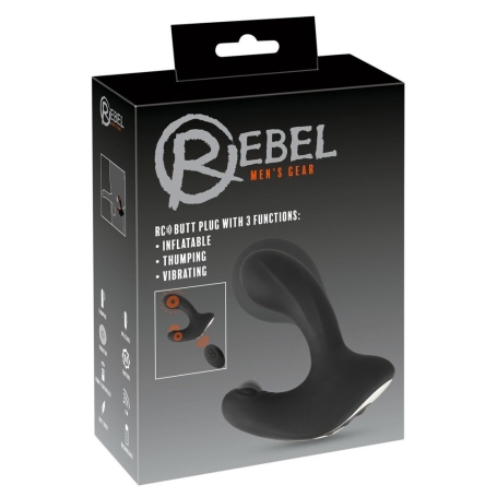 Надувной вибратор Rebel Butt Plug