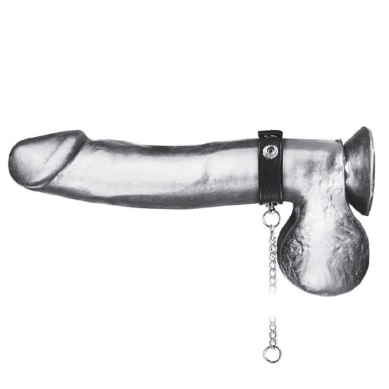 Поводок на пенис Snap Cock Ring With 12&quot; Leash