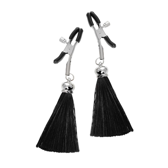 Зажимы на соски «Прищепки» с кисточками из шелка